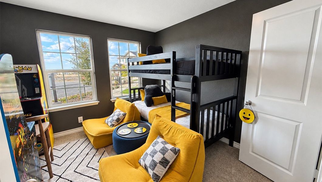 Furnished interior in a model home at Redbird Ranch in San Antonio (Image 51).