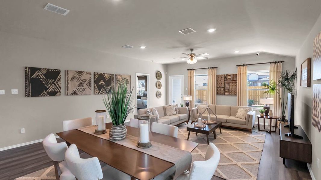 Furnished interior in a model home at Park Meadows in Lorena (Image 13).