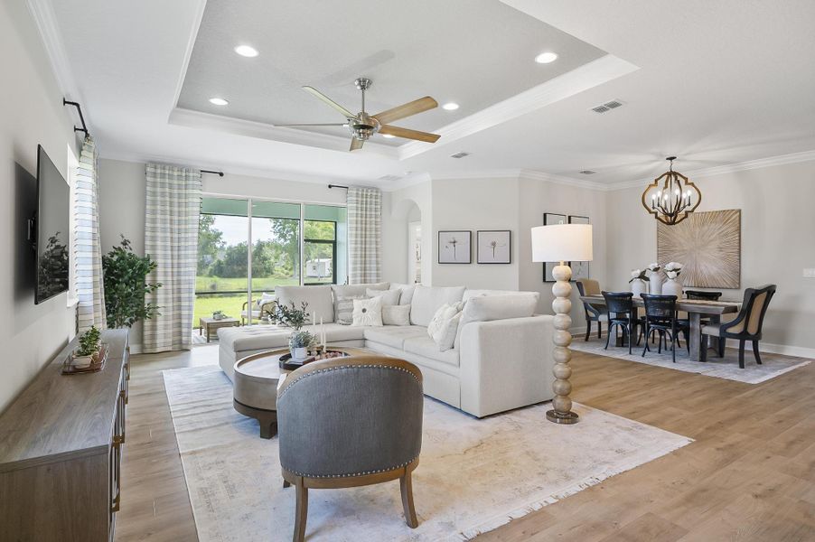 Furnished interior in a model home at Matanzas Cove in Palm Coast (Image 16). Furnished interior in a model home at Matanzas Cove in Palm Coast (Image 16).