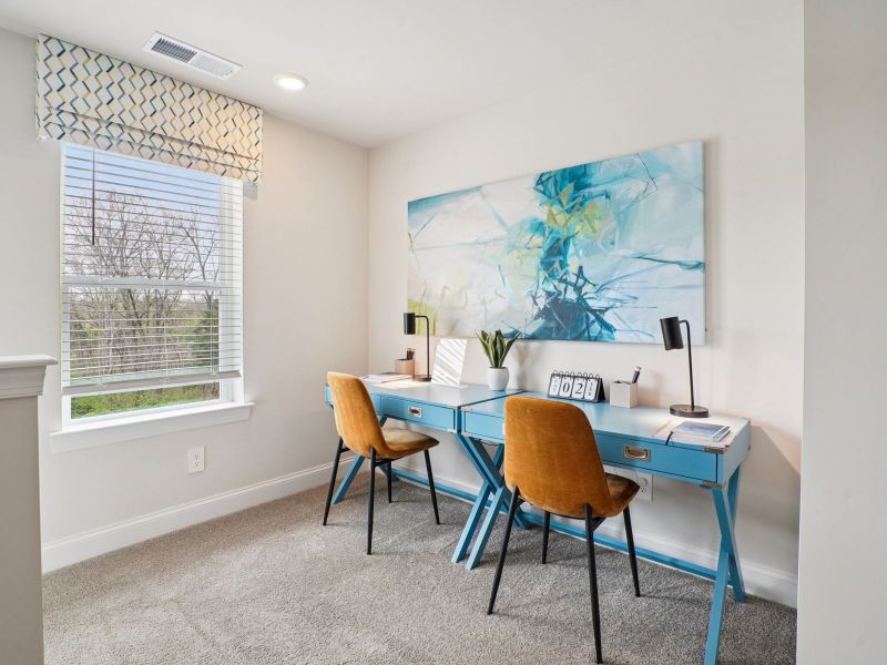 Furnished interior in a model home at Crestview - Ridge Series in Nashville (Image 16).