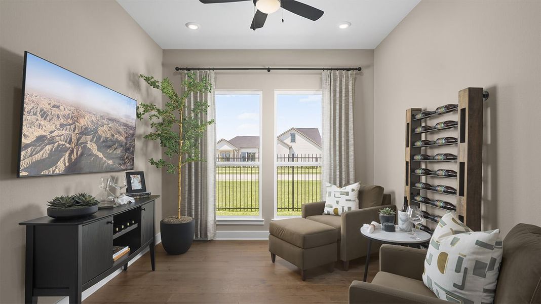Furnished interior in a model home at Winfrey Estates in Tomball (Image 27).