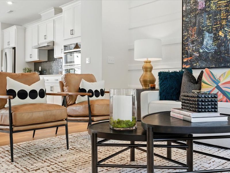 Furnished interior in a model home at Archer Row in Charlotte (Image 21).