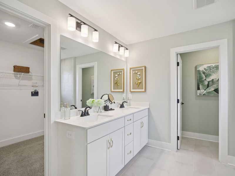 Furnished interior in a model home at Mansker Farms - Bronze Series in Hendersonville (Image 19).