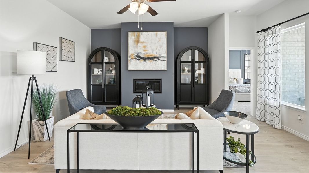 Furnished interior in a model home at Morning Ridge in Princeton (Image 22).