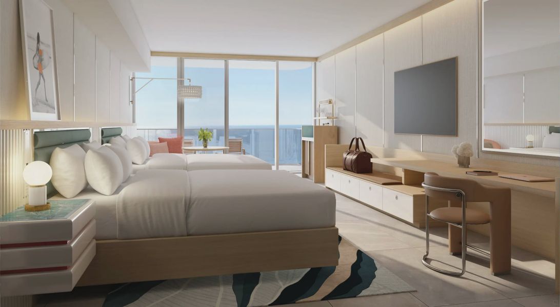 Furnished interior in a model home at W Pompano Beach in Pompano Beach (Image 7).