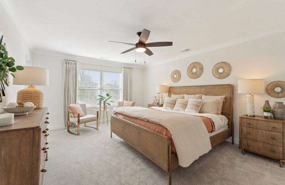 Furnished interior in a model home at Cherokee Township in Acworth (Image 7).