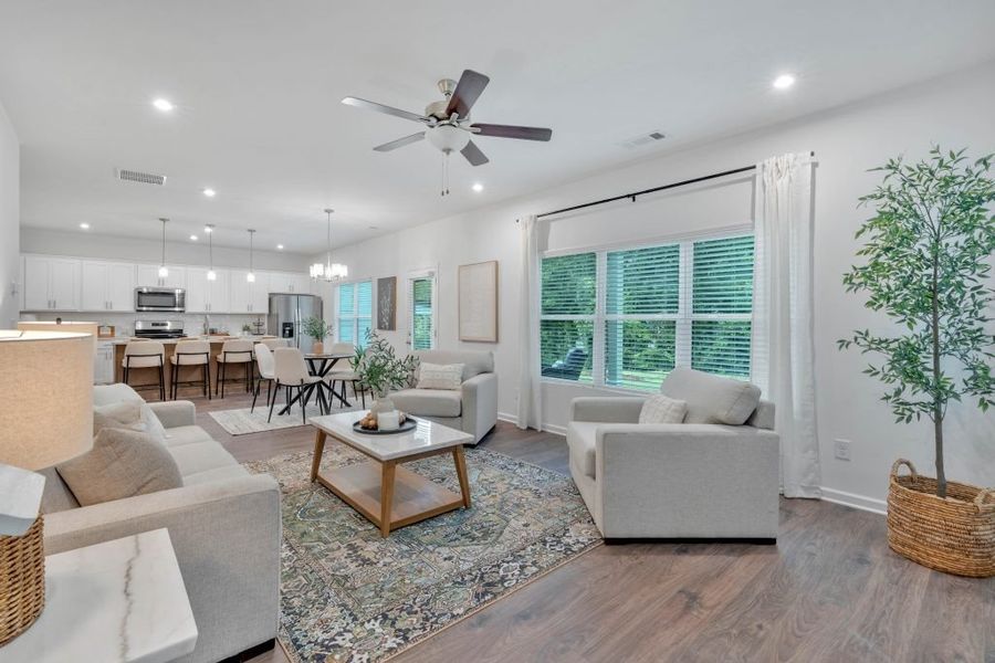 Furnished interior in a model home at Meadow Pines in Dallas (Image 17).