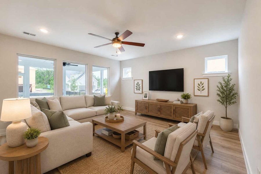Furnished interior in a model home at Point Hope - Garden Collection in Charleston (Image 8). Furnished interior in a model home at Point Hope - Garden Collection in Charleston (Image 8).