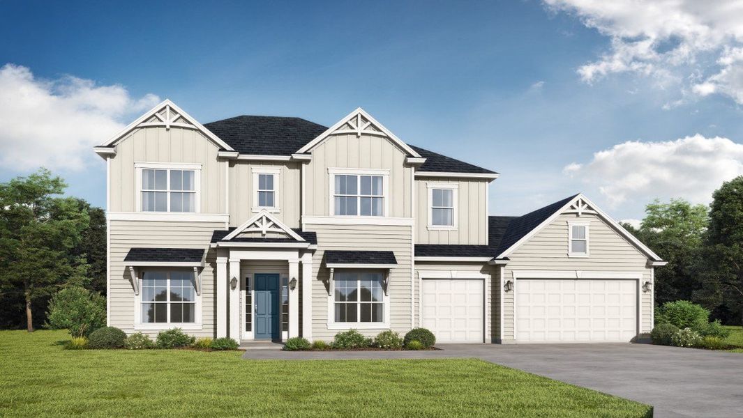 Front exterior of a home in the Southwind Plantation community, located in St. Augustine, FL (Image 8).