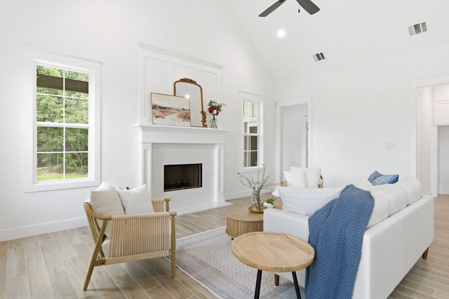Furnished interior in a model home at Oakmont in Bryan (Image 21).