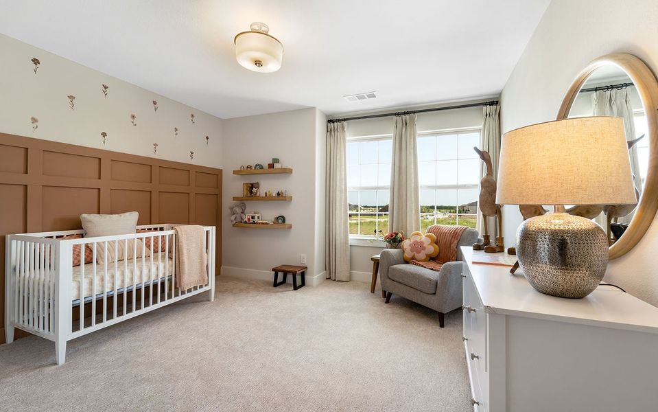 Furnished interior in a model home at Westridge in McKinney (Image 20).