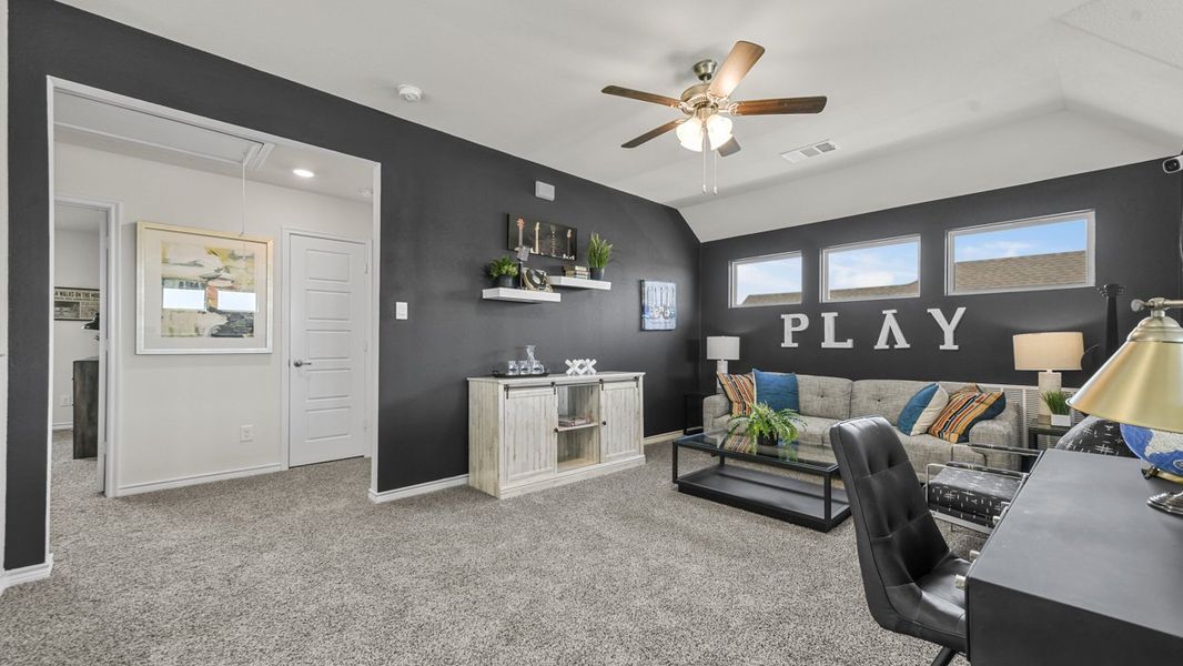 Furnished interior in a model home at Silverado in Aubrey (Image 73). Furnished interior in a model home at Silverado in Aubrey (Image 73).