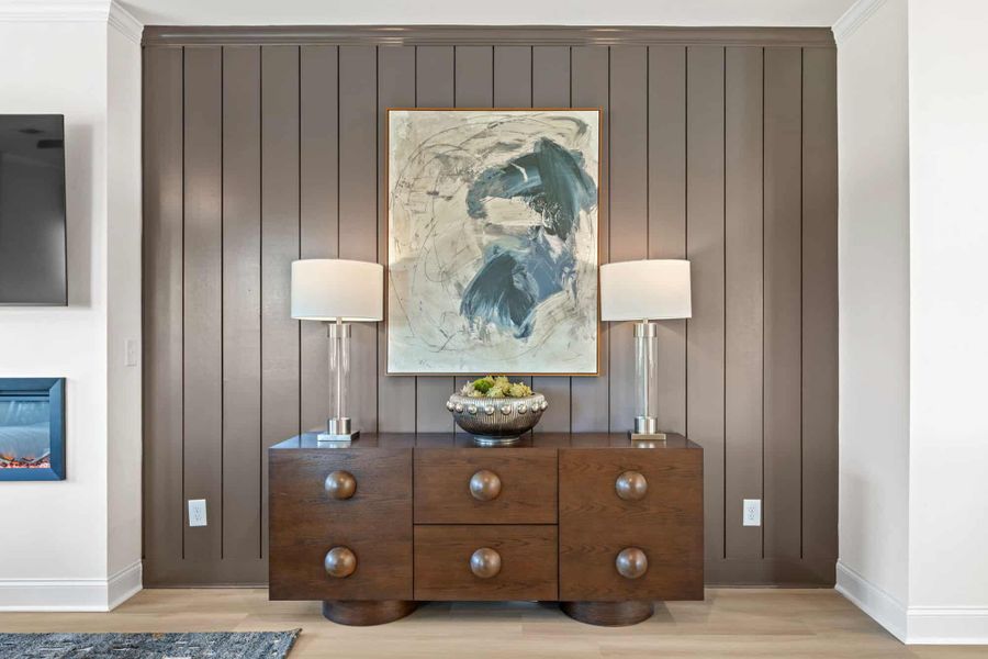 Furnished interior in a model home at Towns at Enclave in Lawrenceville (Image 39). Furnished interior in a model home at Towns at Enclave in Lawrenceville (Image 39).