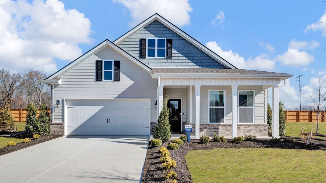 Front exterior of a home in the The Orchard community, located in Millington, TN (Image 1).