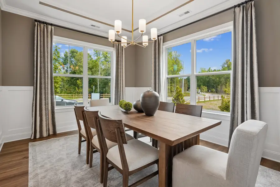 Furnished interior in a model home at Blue Run in Raleigh (Image 50).