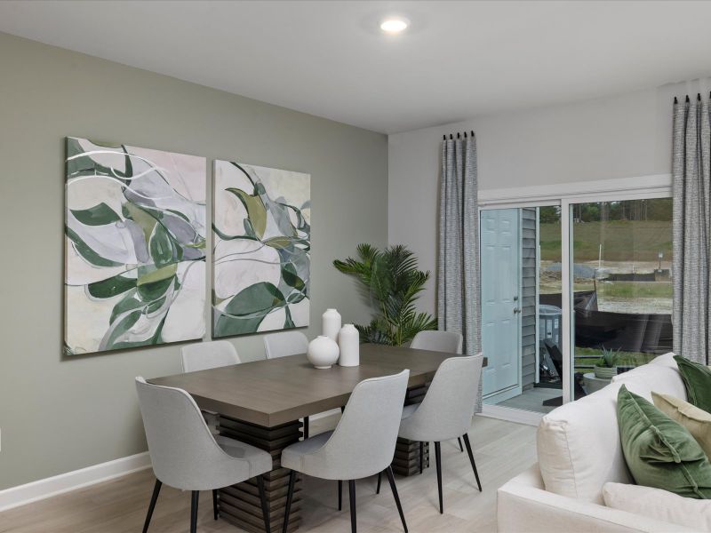 Welcome home to the Amber floorplan modeled at Valentine Townes in Greer, SC.