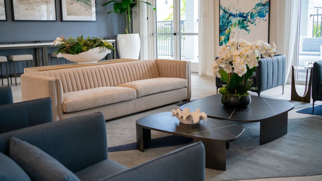 Clubhouse gathering area