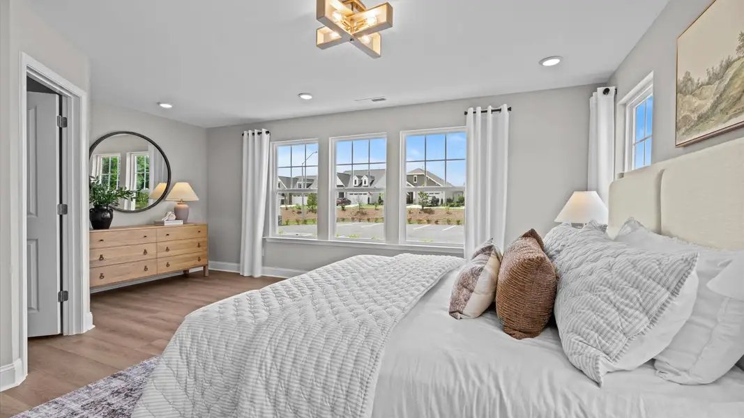 Furnished interior in a model home at Essex Townes in Franklinton (Image 16).