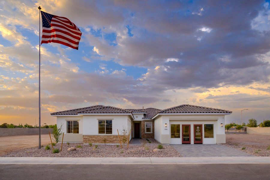 Front exterior of a home in the Salero community, located in Laveen, AZ (Image 5).