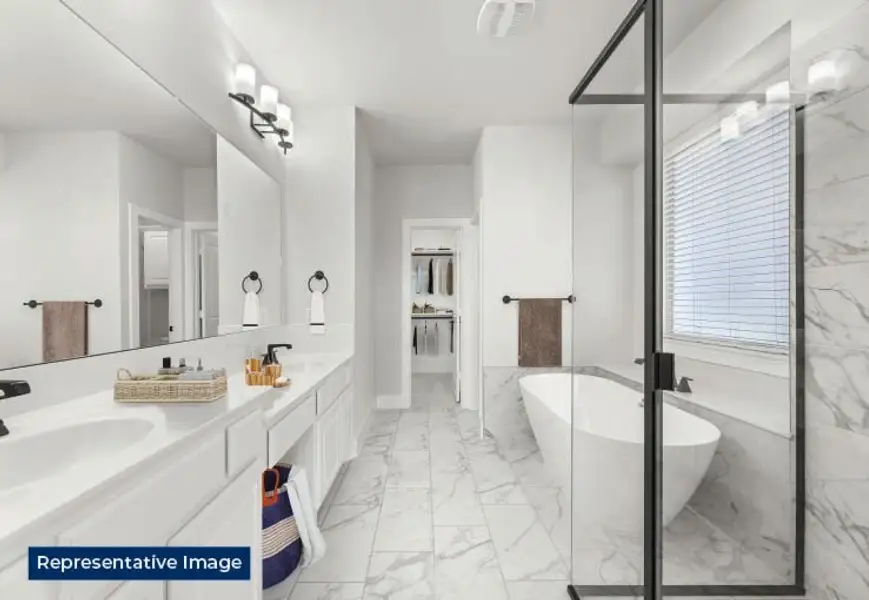 Furnished interior in a model home at Pecan Hill in McKinney (Image 6).