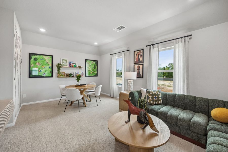 Game Room in the Oak Model Home by Trophy Signature Homes