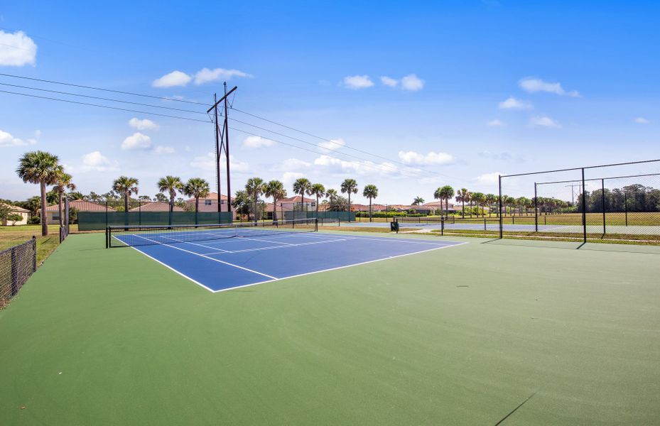 Various Sports Courts located in this new home community offering affordable move in ready homes