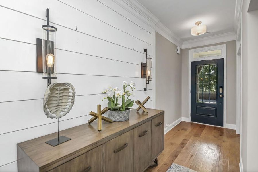 Furnished interior in a model home at Kilburne Village in Greensboro (Image 3).
