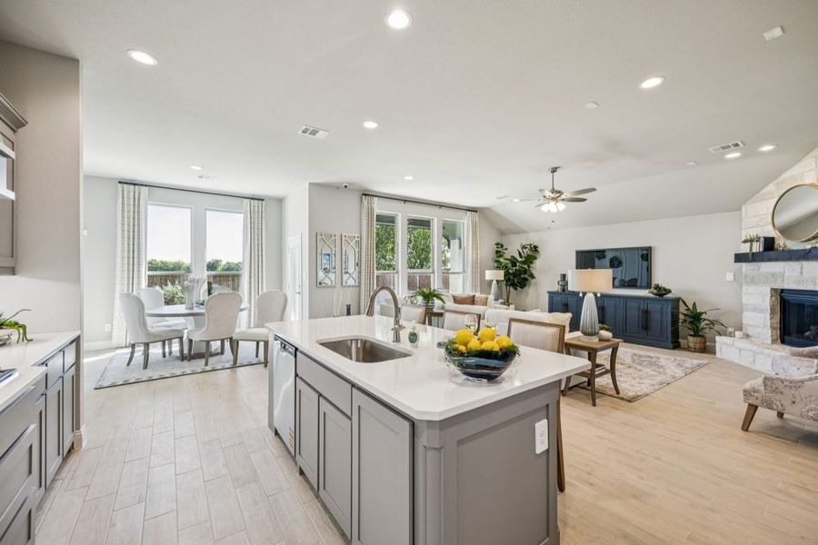 Furnished interior in a model home at Timberbrook in Justin (Image 10).
