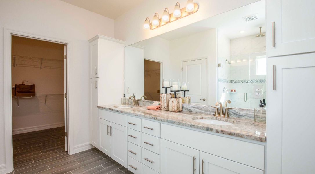 Furnished interior in a model home at Leesburg & Tavares in Mount Plymouth (Image 6).