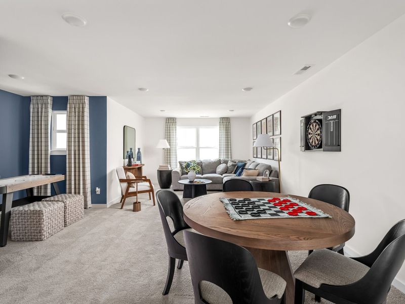 Furnished interior in a model home at Woods Crossing in Gallatin (Image 28).