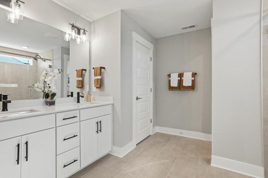 Furnished interior in a model home at Bellevue in Greenville (Image 17). Furnished interior in a model home at Bellevue in Greenville (Image 17).