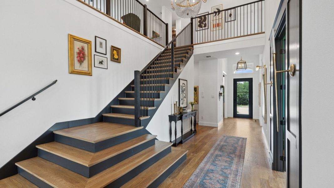 Furnished interior in a model home at Windsong Ranch 71' Series in Prosper (Image 10).