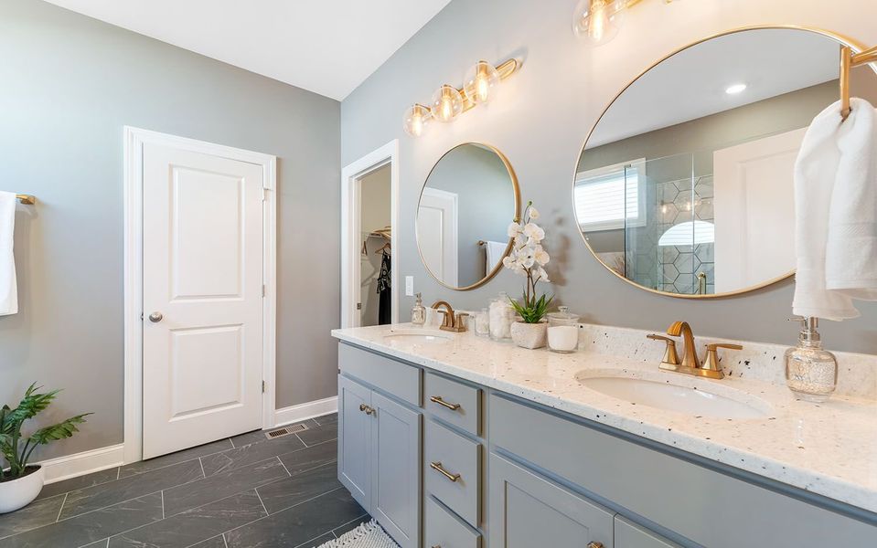 Furnished interior in a model home at The Retreat at Norman Farm in Hendersonville (Image 29).