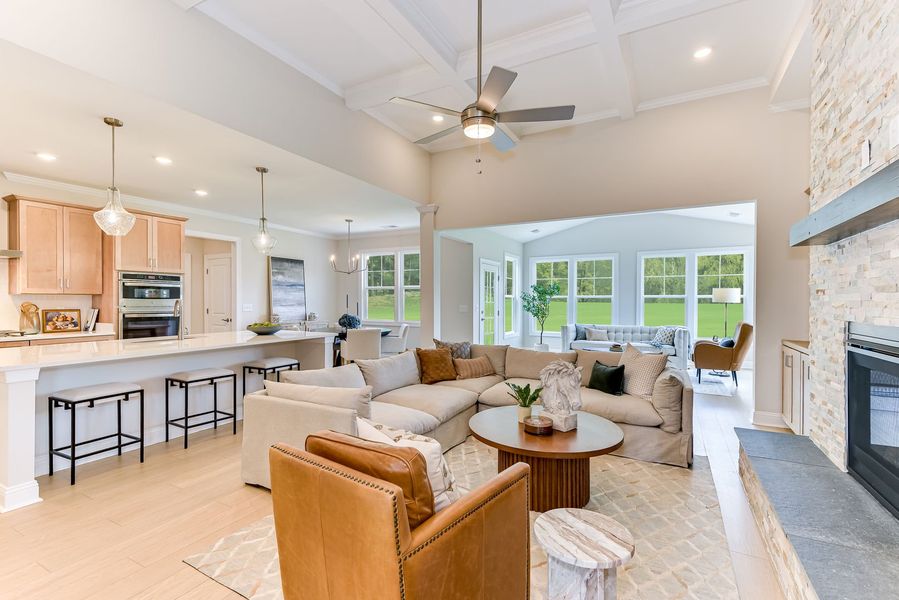 Open-concept main level that brings together key living spaces, creating a cohesive layout for everyday comfort and entertaining Open-concept main level that brings together key living spaces, creating a cohesive layout for everyday comfort and entertaining
