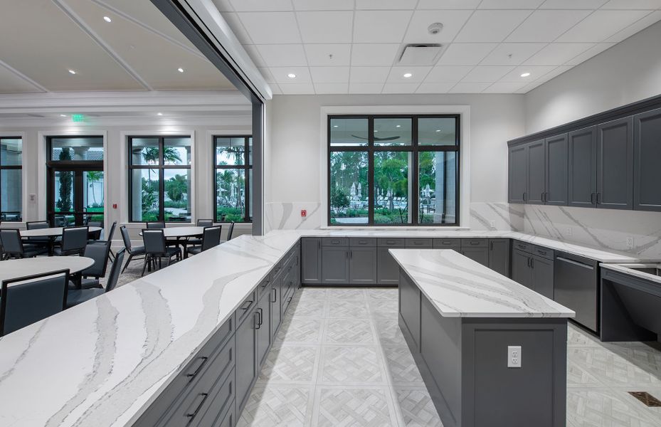 Planned amenities in resort lifestyle community with modern homes for sale in Naples, FL