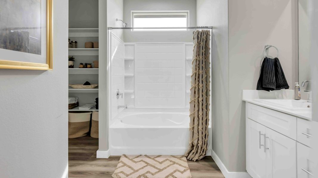 Furnished interior in a model home at Yukon Ridge in Odessa (Image 14).