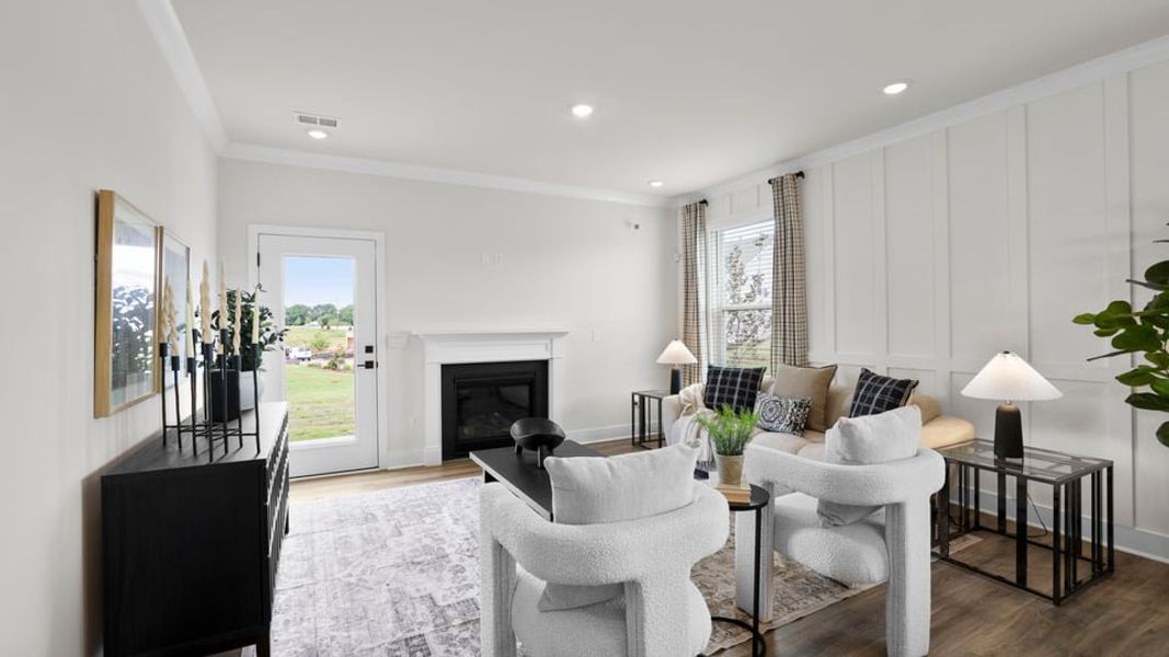 Furnished interior in a model home at Sycamore Cove in Woodruff (Image 52).