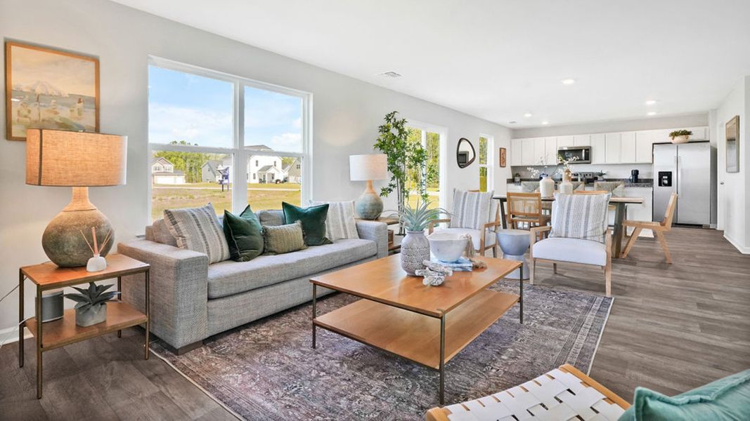 Furnished interior in a model home at Bella Point in Bolivia (Image 14).