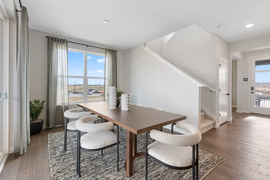 Furnished interior in a model home at Cordovan in Firestone (Image 8).