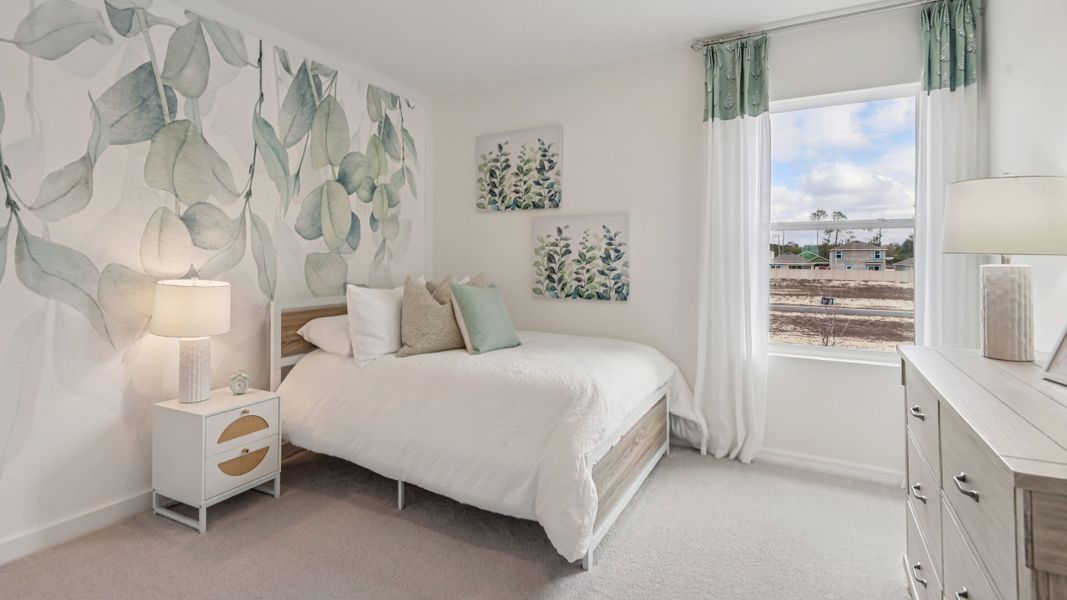 Furnished interior in a model home at Finley Woods in Gainesville (Image 19).