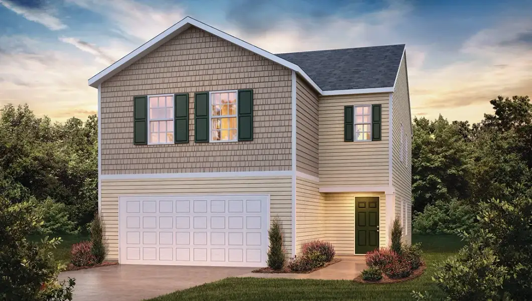 Front exterior of a home in the Fox Creek community, located in Gaffney, SC (Image 4).