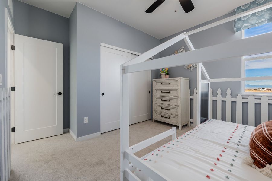 Furnished interior in a model home at Painted Prairie in Aurora (Image 67).