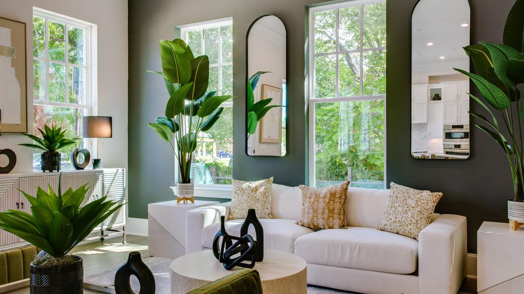 Furnished interior in a model home at 1897 Townhomes in Plano (Image 4).