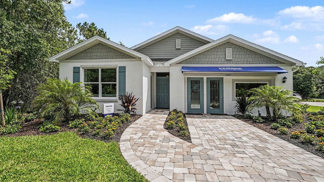 Front exterior of a home in the Palm Bay community, located in Palm Bay, FL (Image 1). Front exterior of a home in the Palm Bay community, located in Palm Bay, FL (Image 1).