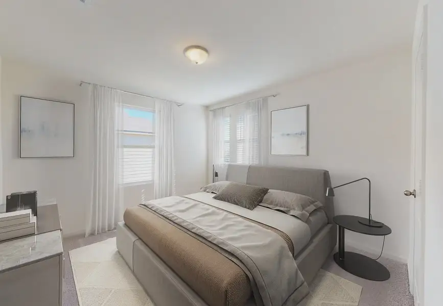 Furnished interior in a model home at Crescent Pointe in Carrollton (Image 7).