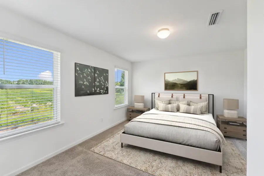 Furnished interior in a model home at Hoover Townhomes in Charlotte (Image 3).