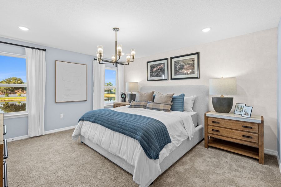 Furnished interior in a model home at Shenandoah Reserve in Orlando (Image 31).