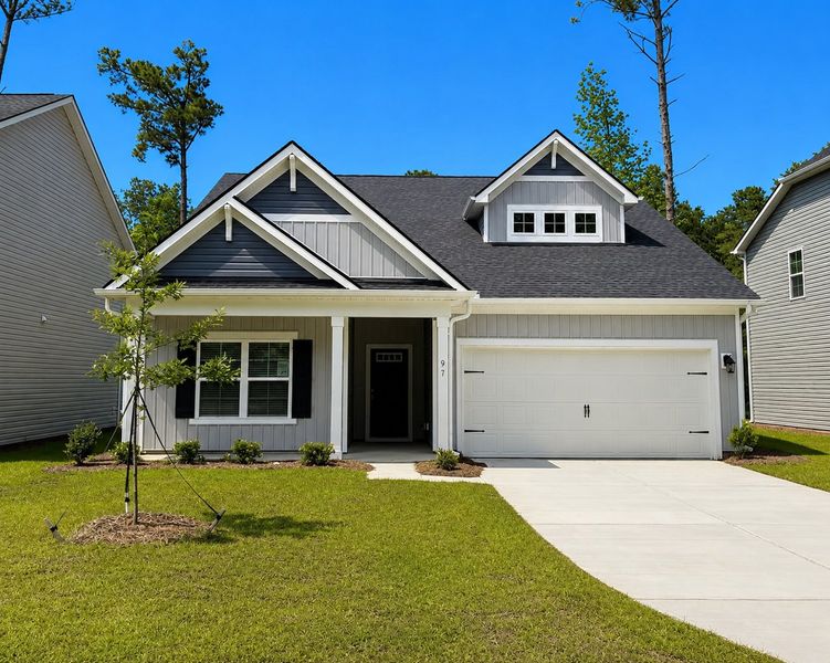 Front exterior of a home in the Pine Street community, located in Yemassee, SC (Image 12).