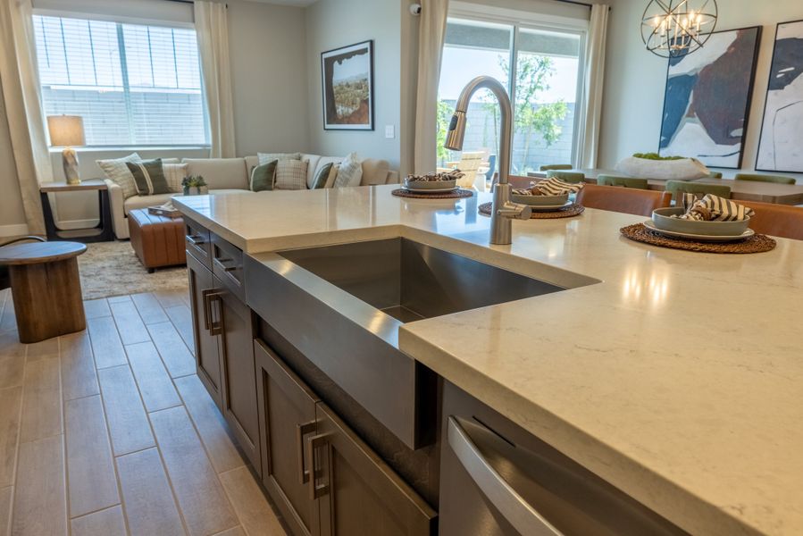 Furnished interior in a model home at Blossom Rock Reserve Series in Apache Junction (Image 17).