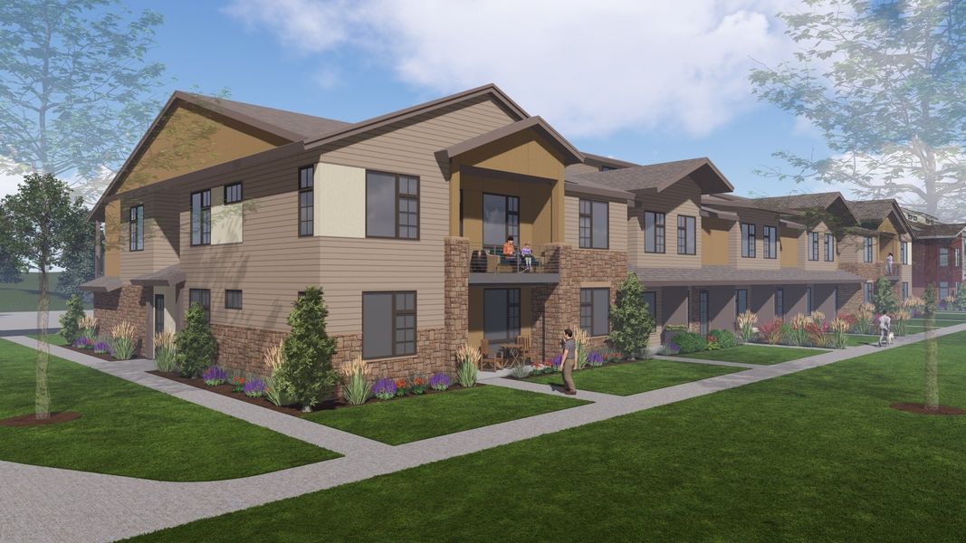 Front exterior of a home in the Northfield at Old Town community, located in Fort Collins, CO (Image 7).